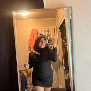 Black long sleeve dress, originally from shein size L.